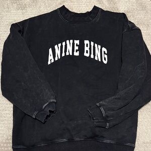 Anine Bing Black Crewneck Sweater